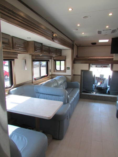 2017 Showhauler Motorhome Conversion 31KTSSL bathroom sink area