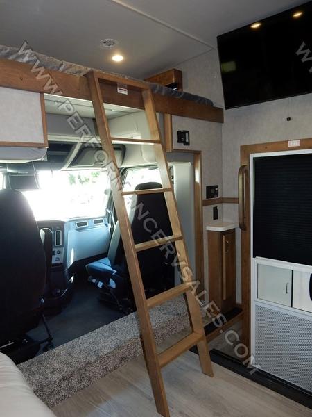 2022 Showhauler Motorhome Conversion 35QQSSL loft ladder