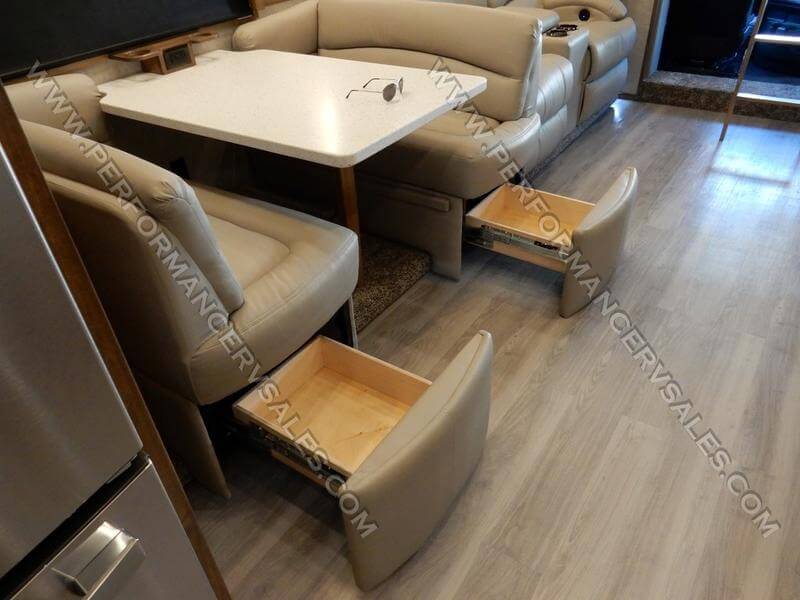 2022 Showhauler Motorhome Conversion 35QQSSL dinette drawers