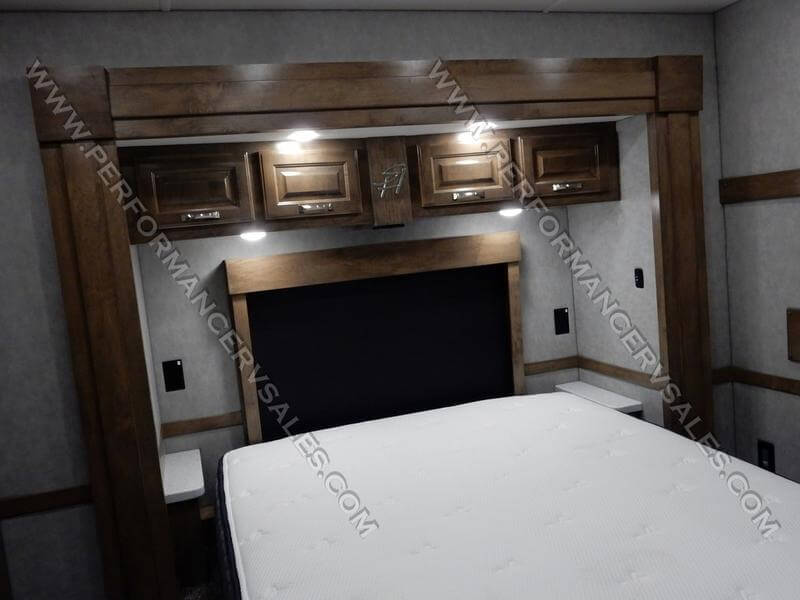 2022 Showhauler Motorhome Conversion 35QQSSL master bedroom