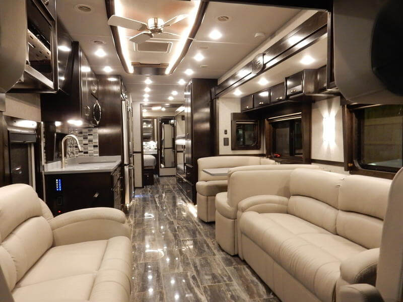 2022 Showhauler Motorhome Conversion 36KTssl-b interior - living room