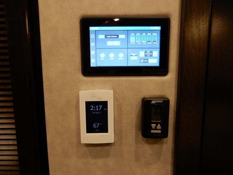 2022 Showhauler Motorhome Conversion 36KTssl-b temperature & awning controls