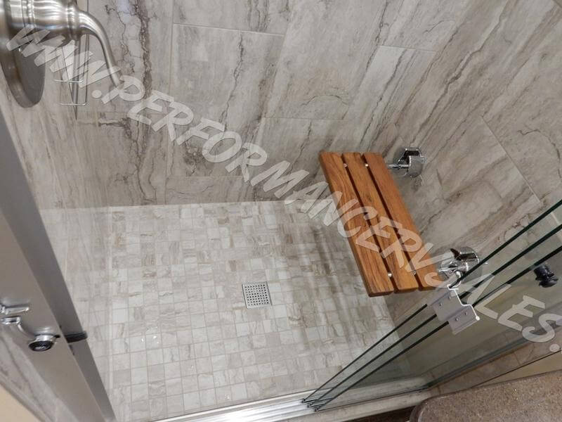 2024 Showhauler Motorhome Conversion 35-KQSSL shower seat