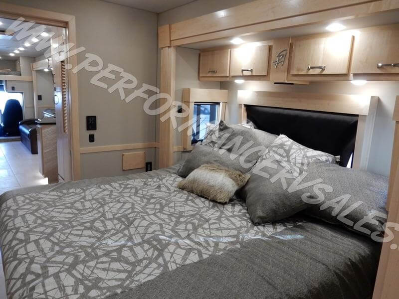 2024 Showhauler Motorhome Conversion 35-KQSSL master bed & hallway